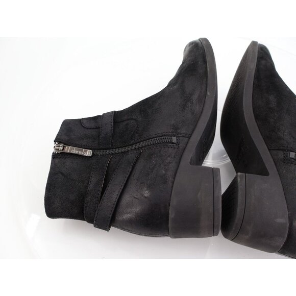 Dansko Womens Cagney Ankle Booties Size 40 / 9.5-10 Black Burnished Suede - Picture 6 of 10